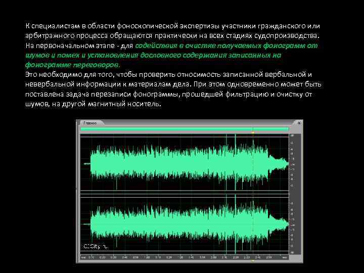 К специалистам в области фоноскопической экспертизы участники гражданского или арбитражного процесса обращаются практически на
