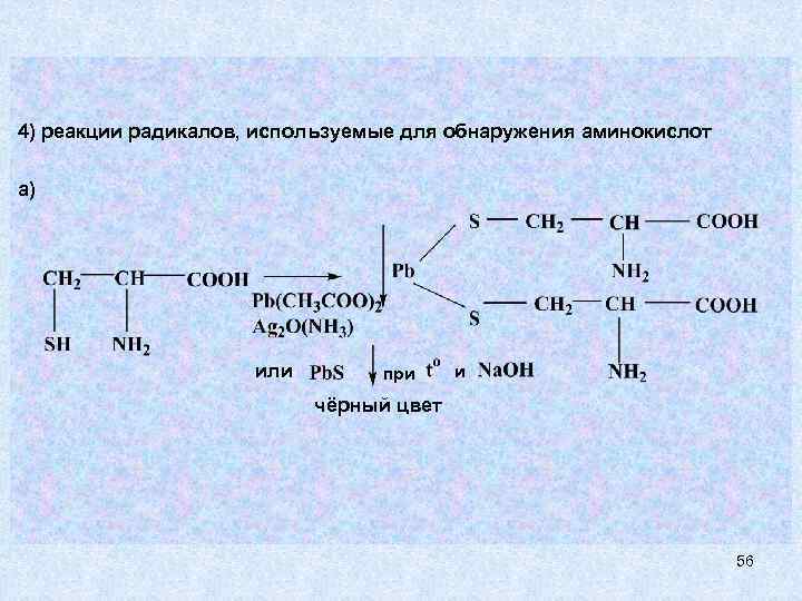 Реакции аминокислот