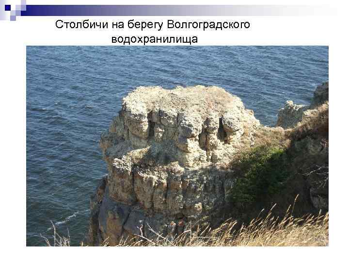 Столбичи на берегу Волгоградского водохранилища 