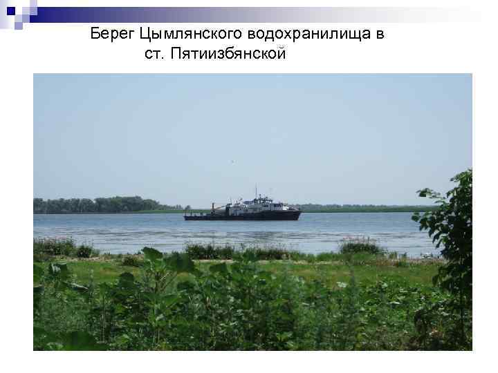 Берег Цымлянского водохранилища в ст. Пятиизбянской 