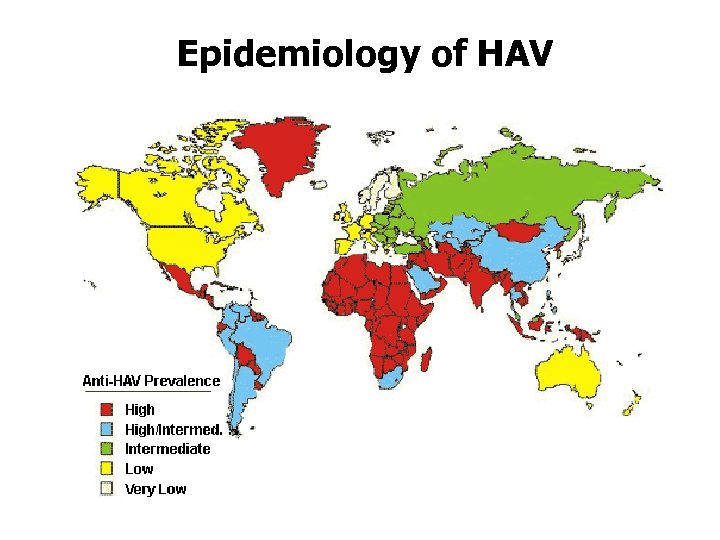 Epidemiology of HAV 