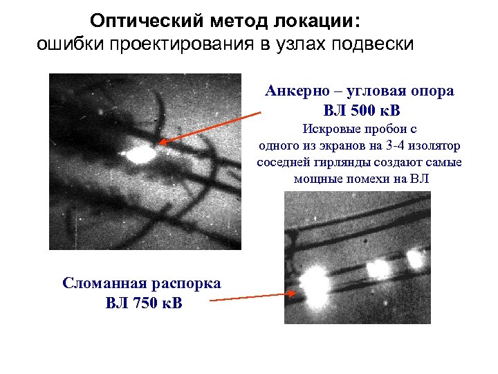 Оптический метод локации: ошибки проектирования в узлах подвески Анкерно – угловая опора ВЛ 500