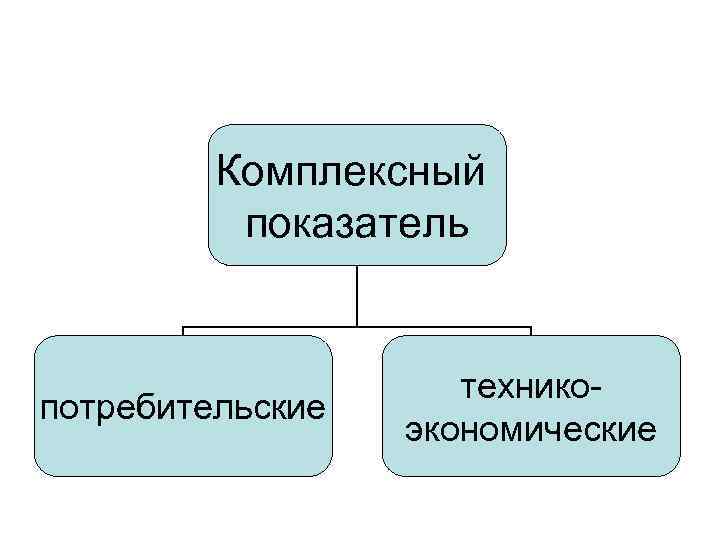 Комплексный показатель потребительские техникоэкономические 