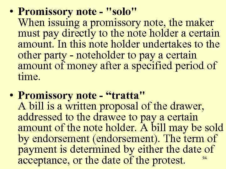  • Promissory note - 