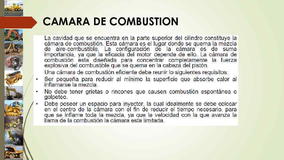 CAMARA DE COMBUSTION 