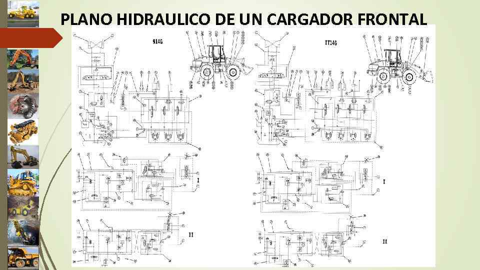 PLANO HIDRAULICO DE UN CARGADOR FRONTAL 