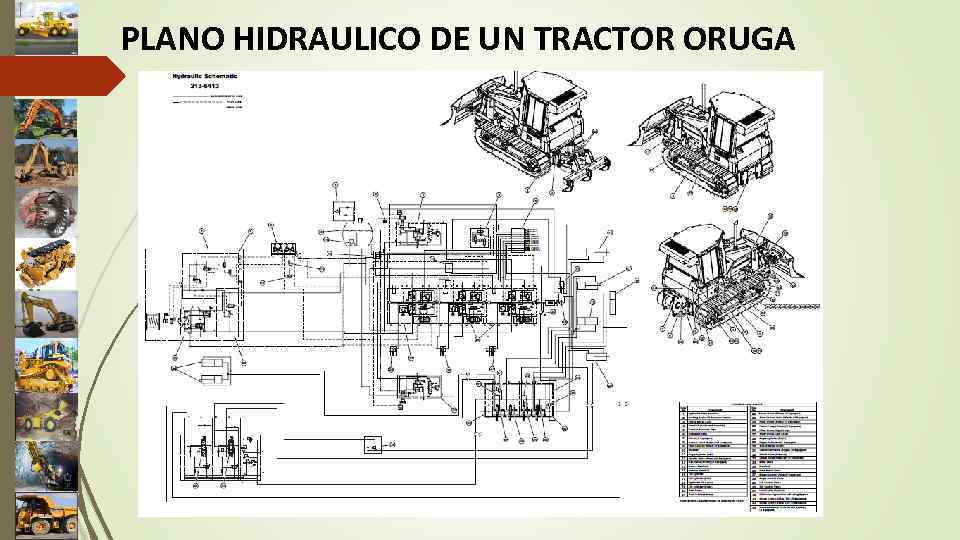 PLANO HIDRAULICO DE UN TRACTOR ORUGA 