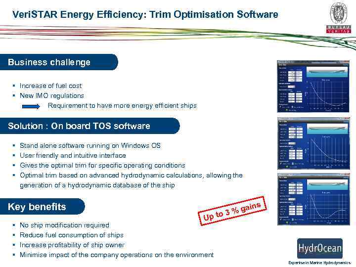 Veri. STAR Energy Efficiency: Trim Optimisation Software Business challenge § Increase of fuel cost