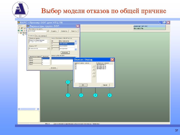 Выбор модели отказов по общей причине 37 