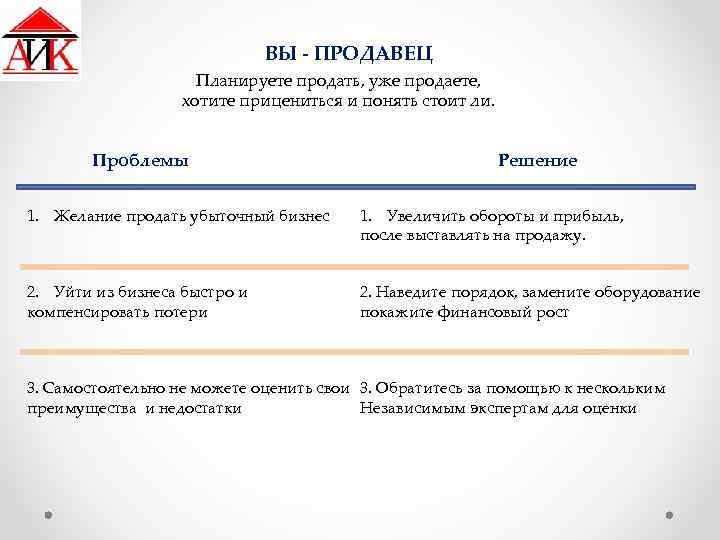 ВЫ - ПРОДАВЕЦ Планируете продать, уже продаете, хотите прицениться и понять стоит ли. Проблемы