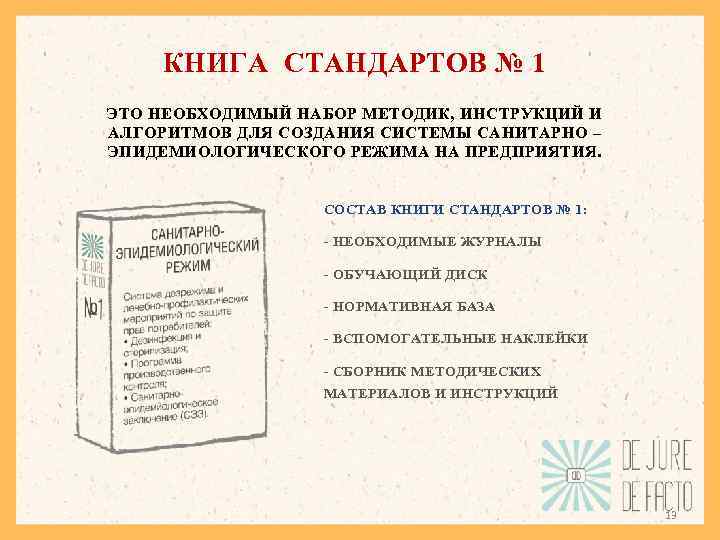 КНИГА СТАНДАРТОВ № 1 ЭТО НЕОБХОДИМЫЙ НАБОР МЕТОДИК, ИНСТРУКЦИЙ И АЛГОРИТМОВ ДЛЯ СОЗДАНИЯ СИСТЕМЫ