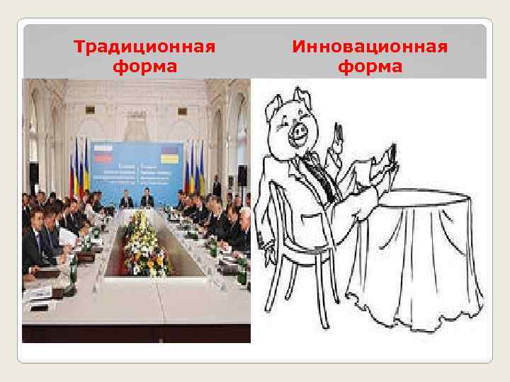 Традиционная форма Инновационная форма 