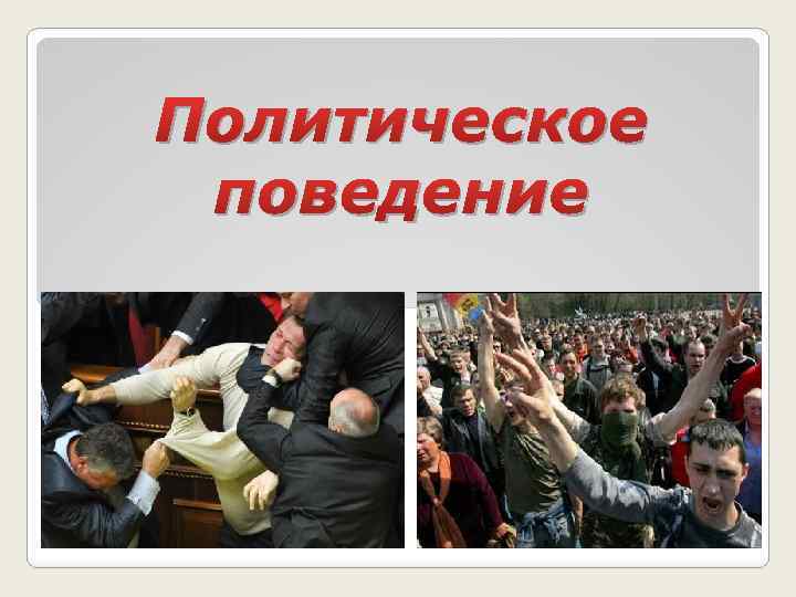 Политическое поведение 