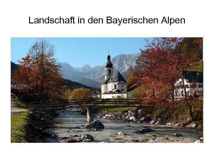 Landschaft in den Bayerischen Alpen 