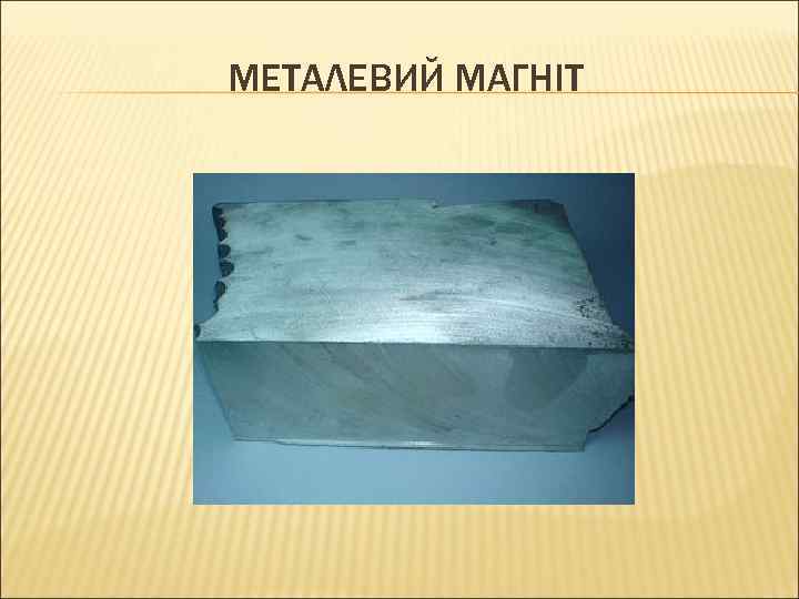 МЕТАЛЕВИЙ МАГНІТ 