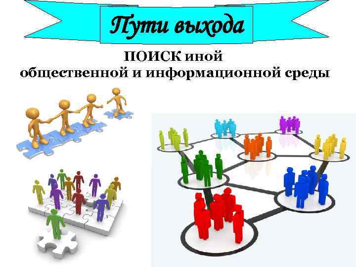 Пути выхода ПОИСК иной общественной и информационной среды 