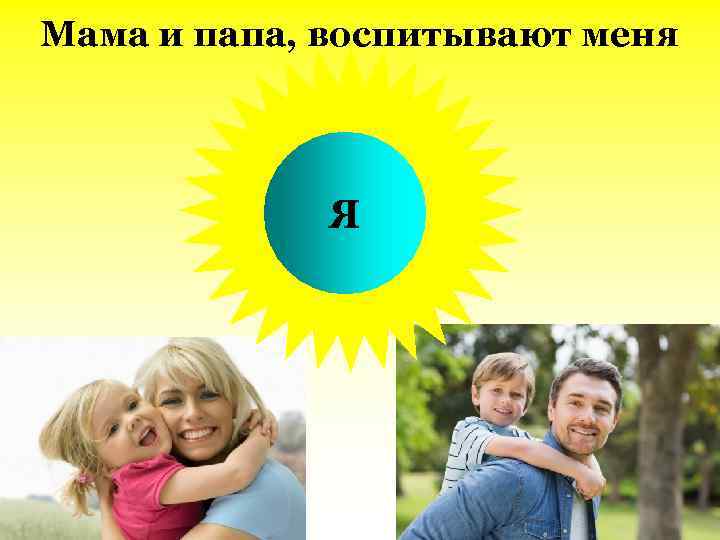 Мама и папа, воспитывают меня Я 