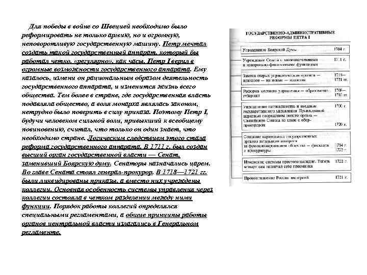 Для победы в войне со Швецией необходимо было реформировать не только армию, но и