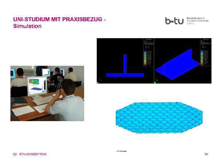 UNI-STUDIUM MIT PRAXISBEZUG Simulation 02 · BTU-KONZEPTION 14 