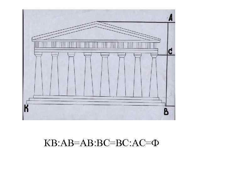 КВ: АВ=АВ: ВС=ВС: АС=Ф 