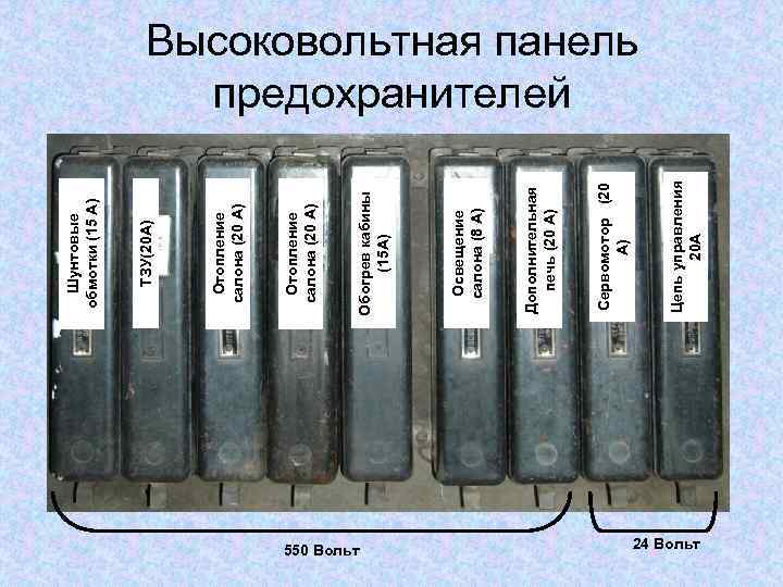 550 Вольт Цепь управления 20 А Сервомотор (20 А) Дополнительная печь (20 А) Освещение