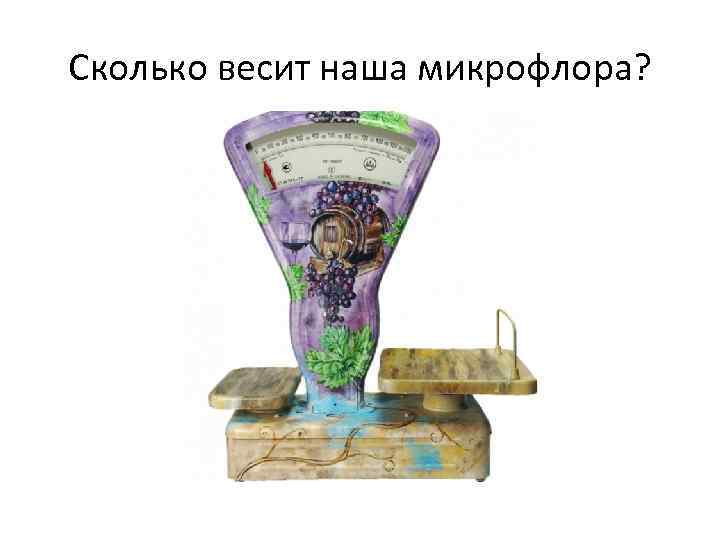 Сколько весит наша микрофлора? 