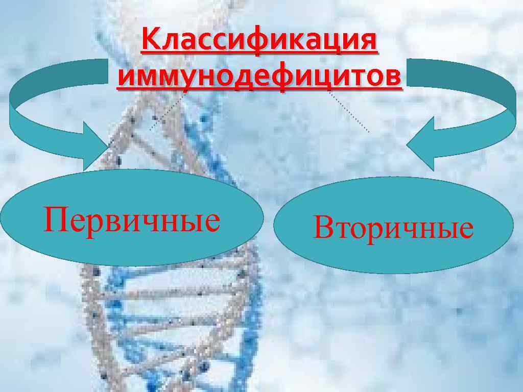 Классификация иммунодефицитов Первичные Вторичные 