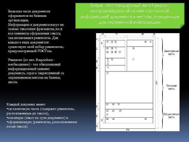 Большая часть документов оформляется на бланках организации. Информацию в документе несут не только текстовые