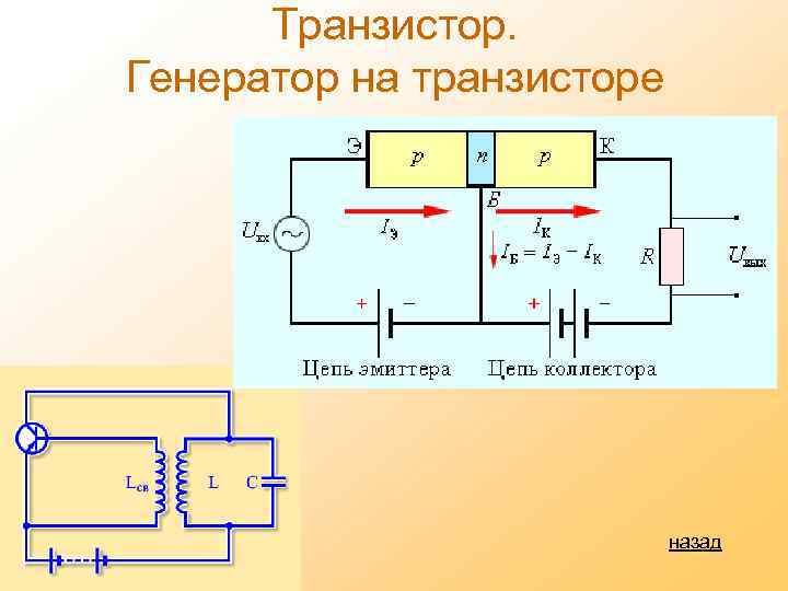 Транзистор. Генератор на транзисторе назад 