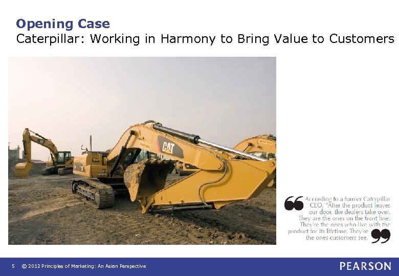 Opening Case Caterpillar: Working in Harmony to Bring Value to Customers 5 © 2012