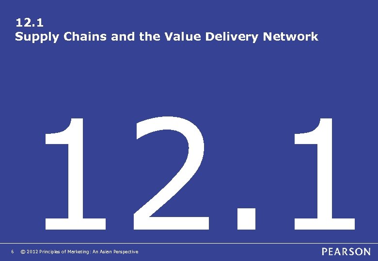 12. 1 Supply Chains and the Value Delivery Network 6 12. 1 © 2012