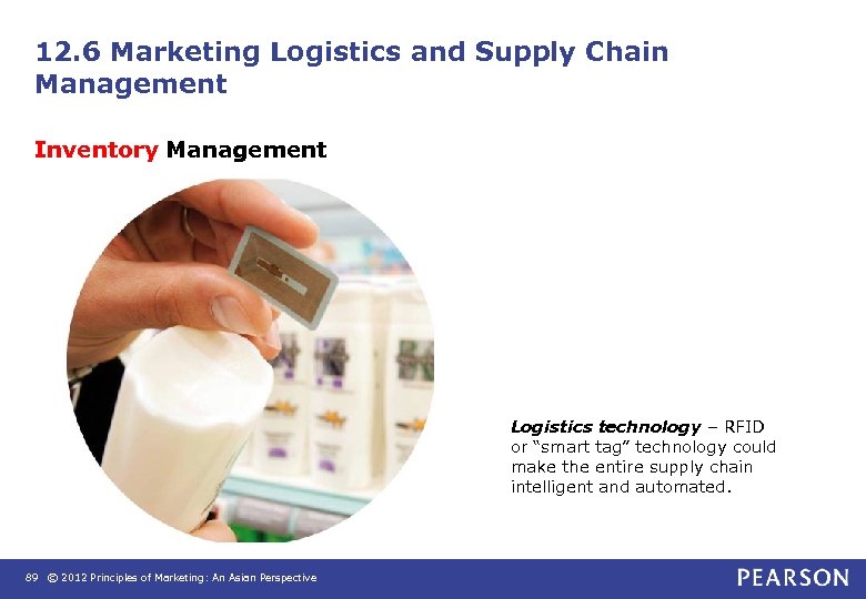 12. 6 Marketing Logistics and Supply Chain Management Inventory Management Logistics technology – RFID