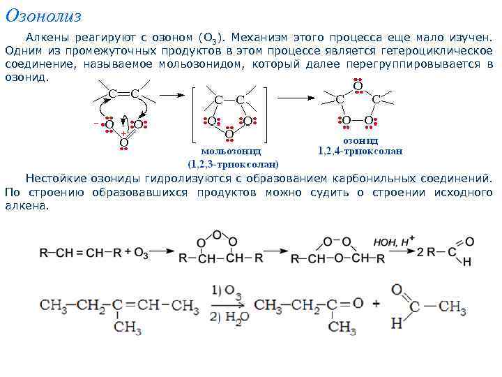 Назовите вещества алкены