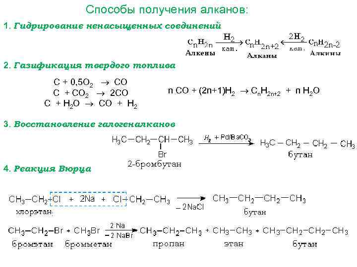 Бромэтан н бутан