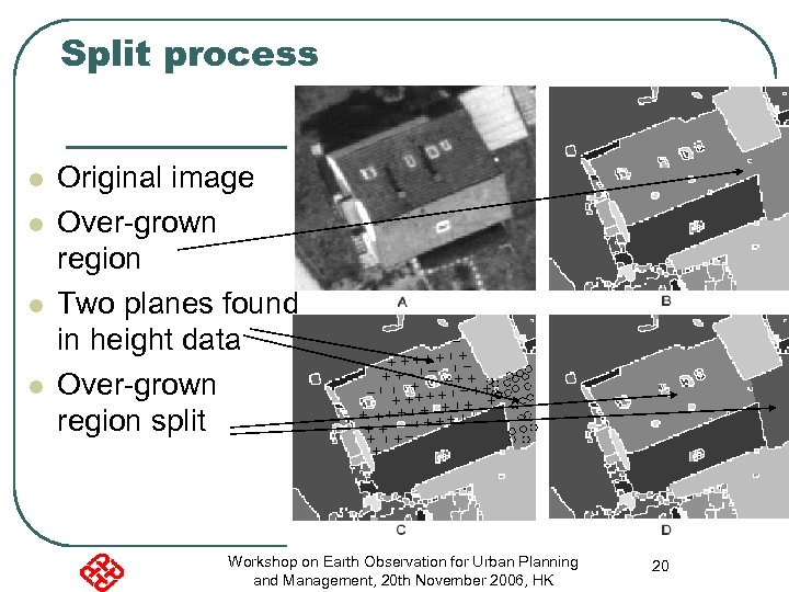 Split process l l Original image Over-grown region Two planes found in height data