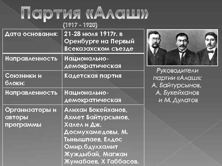 Проект программы партии алаш был опубликован в газете