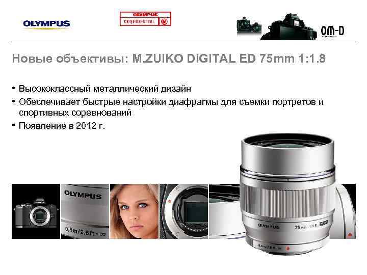 Новые объективы: M. ZUIKO DIGITAL ED 75 mm 1: 1. 8 • Высококлассный металлический