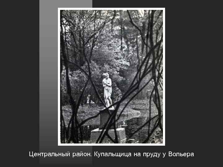 Центральный район. Купальщица на пруду у Вольера 