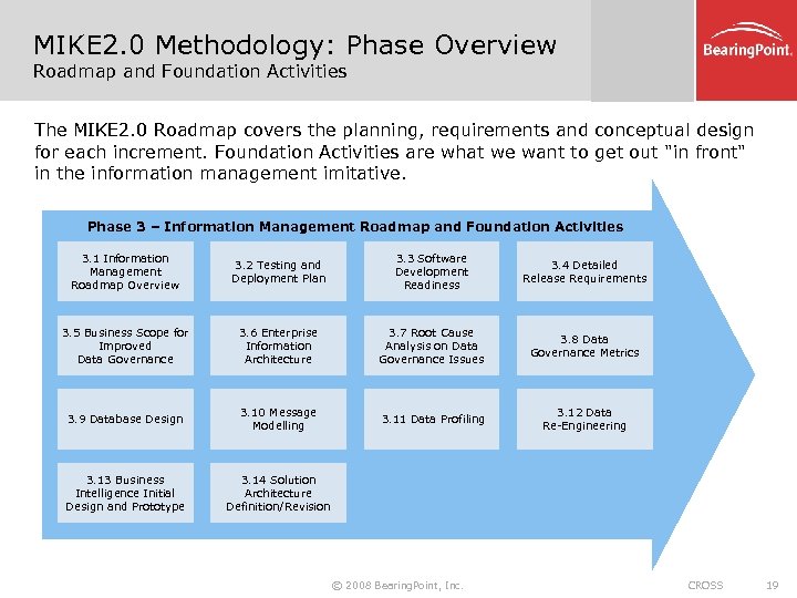MIKE 2. 0 Methodology: Phase Overview Roadmap and Foundation Activities The MIKE 2. 0