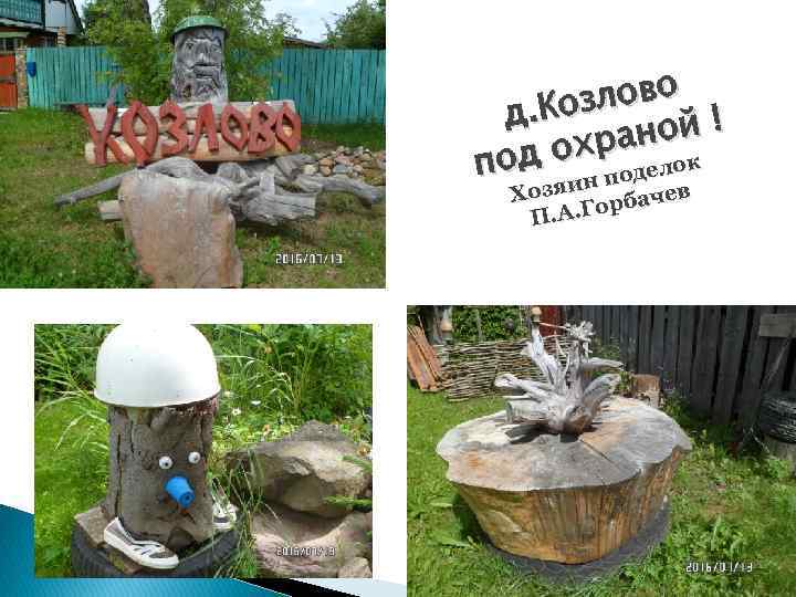 злово д. Ко ной ! охра елок под д д ин по ев Хозя