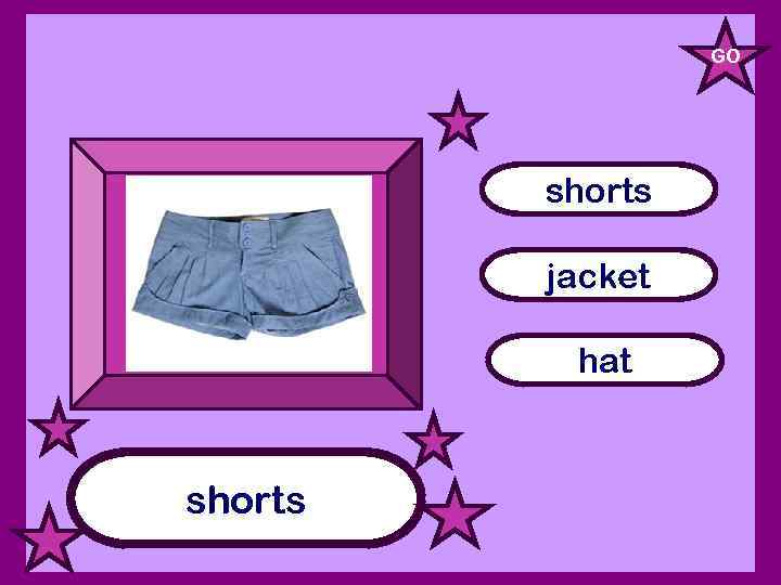 GO shorts jacket hat shorts 