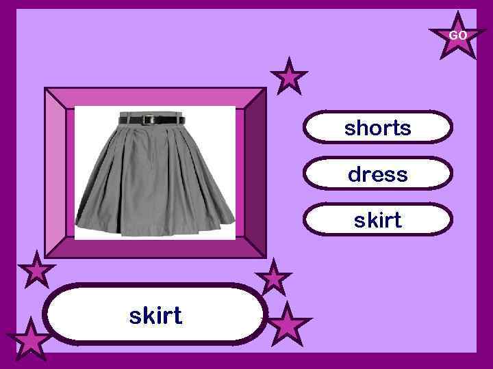 GO shorts dress skirt 