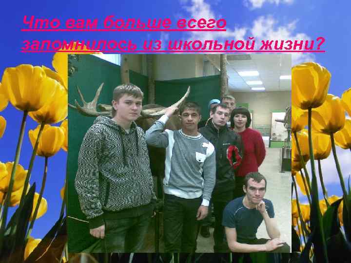 Что вам больше всего запомнилось из школьной жизни? 