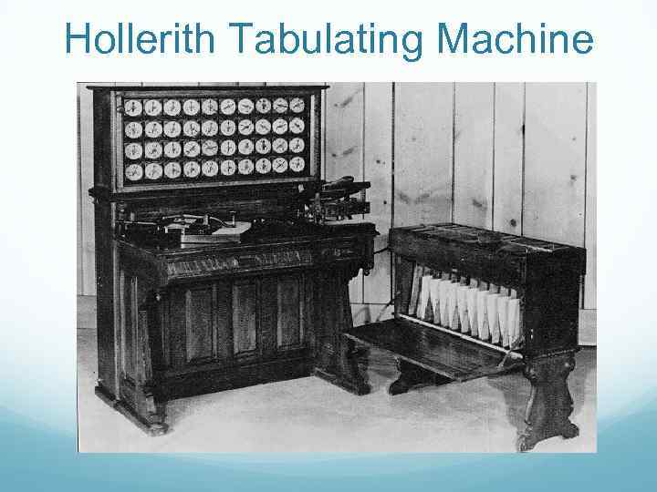 Hollerith Tabulating Machine 