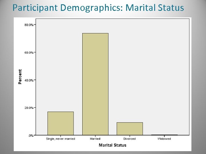 Participant Demographics: Marital Status 