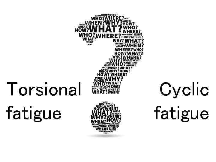 Torsional fatigue Cyclic fatigue 