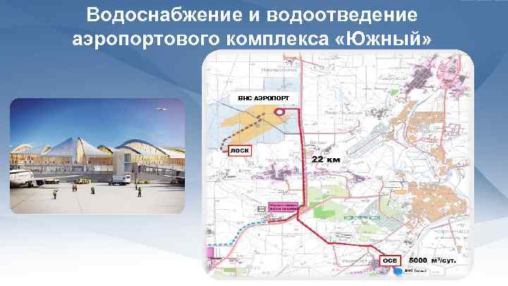 Водоснабжение и водоотведение аэропортового комплекса «Южный» ВНС АЭРОПОРТ 