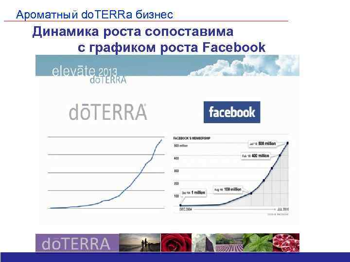 Ароматный do. TERRa бизнес Динамика роста сопоставима с графиком роста Facebook Вдохновляющие возможности для