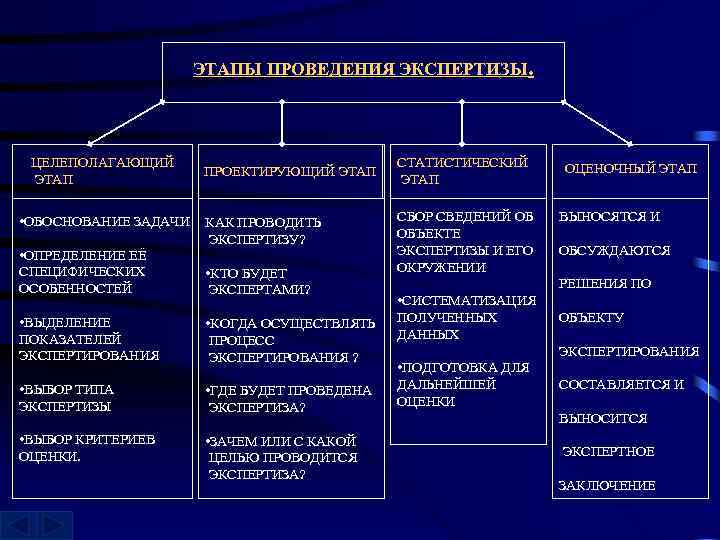 ЭТАПЫ ПРОВЕДЕНИЯ ЭКСПЕРТИЗЫ. ЦЕЛЕПОЛАГАЮЩИЙ ЭТАП • ОБОСНОВАНИЕ ЗАДАЧИ • ОПРЕДЕЛЕНИЕ ЕЁ СПЕЦИФИЧЕСКИХ ОСОБЕННОСТЕЙ ПРОЕКТИРУЮЩИЙ