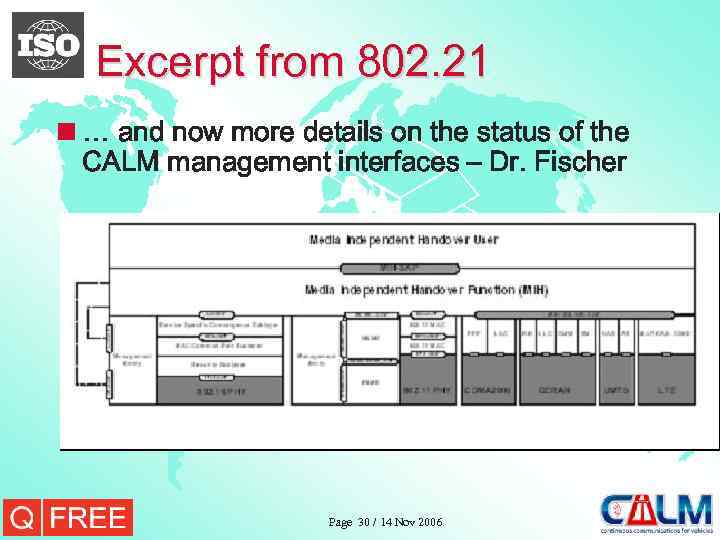 Excerpt from 802. 21 n … and now more details on the status of